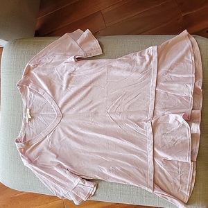 Jane & Delancy Light Pink Short Sleeve Top - Size S